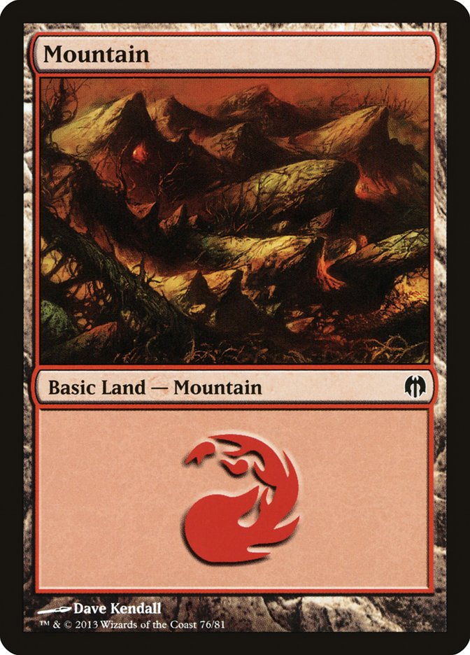 Mountain (76) [Duel Decks: Heroes vs. Monsters] | Exor Games New Glasgow