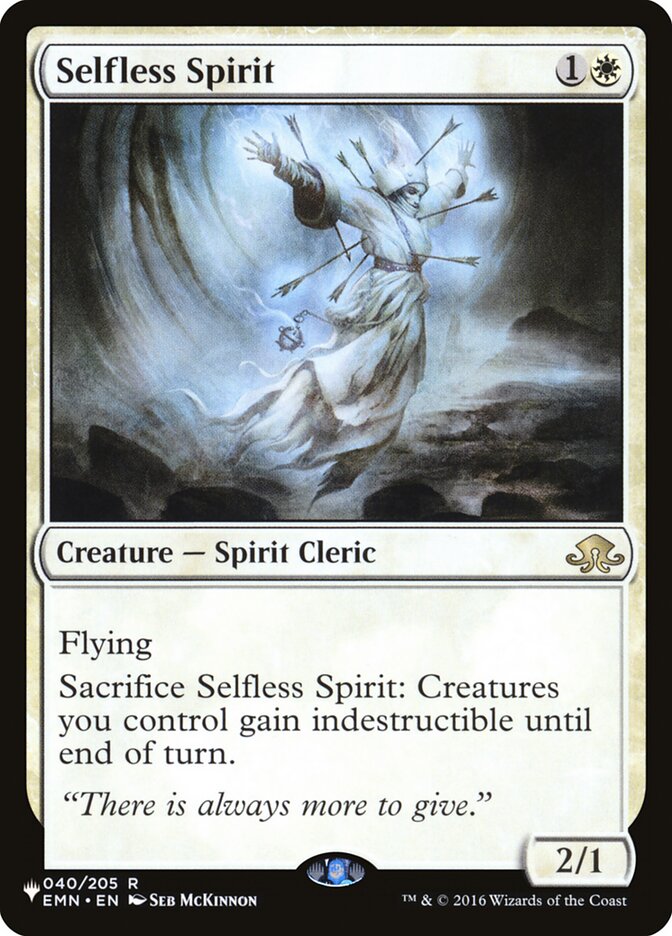 Selfless Spirit [The List] | Exor Games New Glasgow