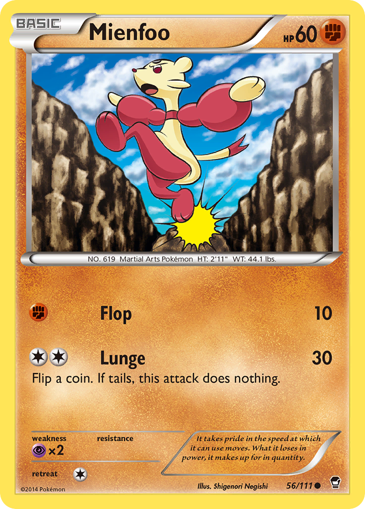 Mienfoo (56/111) [XY: Furious Fists] | Exor Games New Glasgow