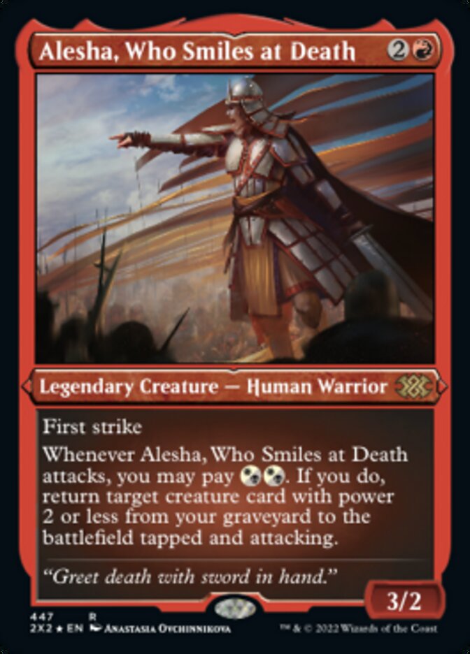 Alesha, Who Smiles at Death (Foil Etched) [Double Masters 2022] | Exor Games New Glasgow