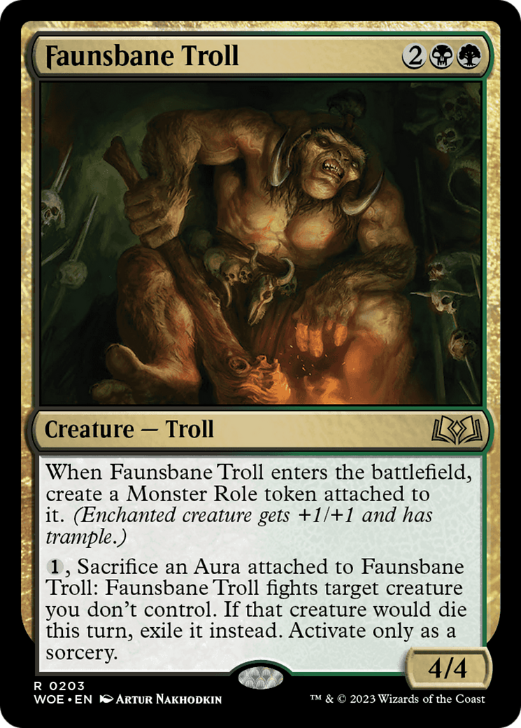 Faunsbane Troll [Wilds of Eldraine] | Exor Games New Glasgow