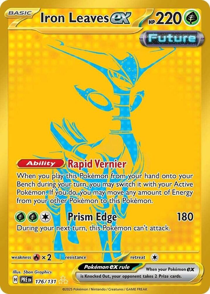 Iron Leaves ex (176/131) [Scarlet & Violet: Prismatic Evolutions] | Exor Games New Glasgow