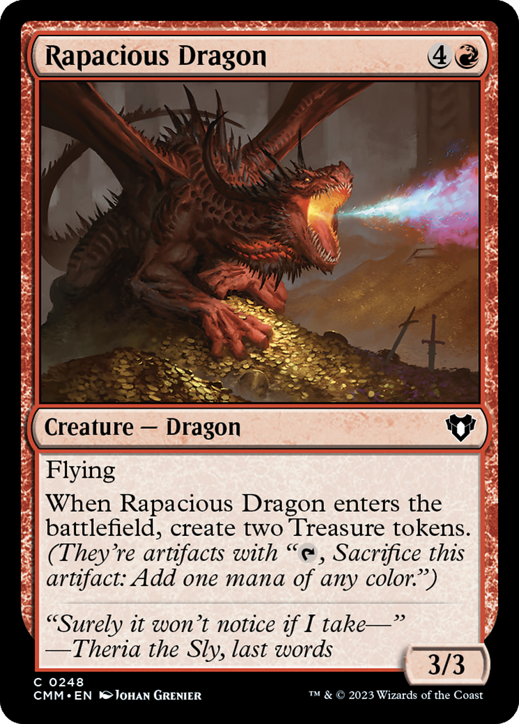 Rapacious Dragon [Commander Masters] | Exor Games New Glasgow