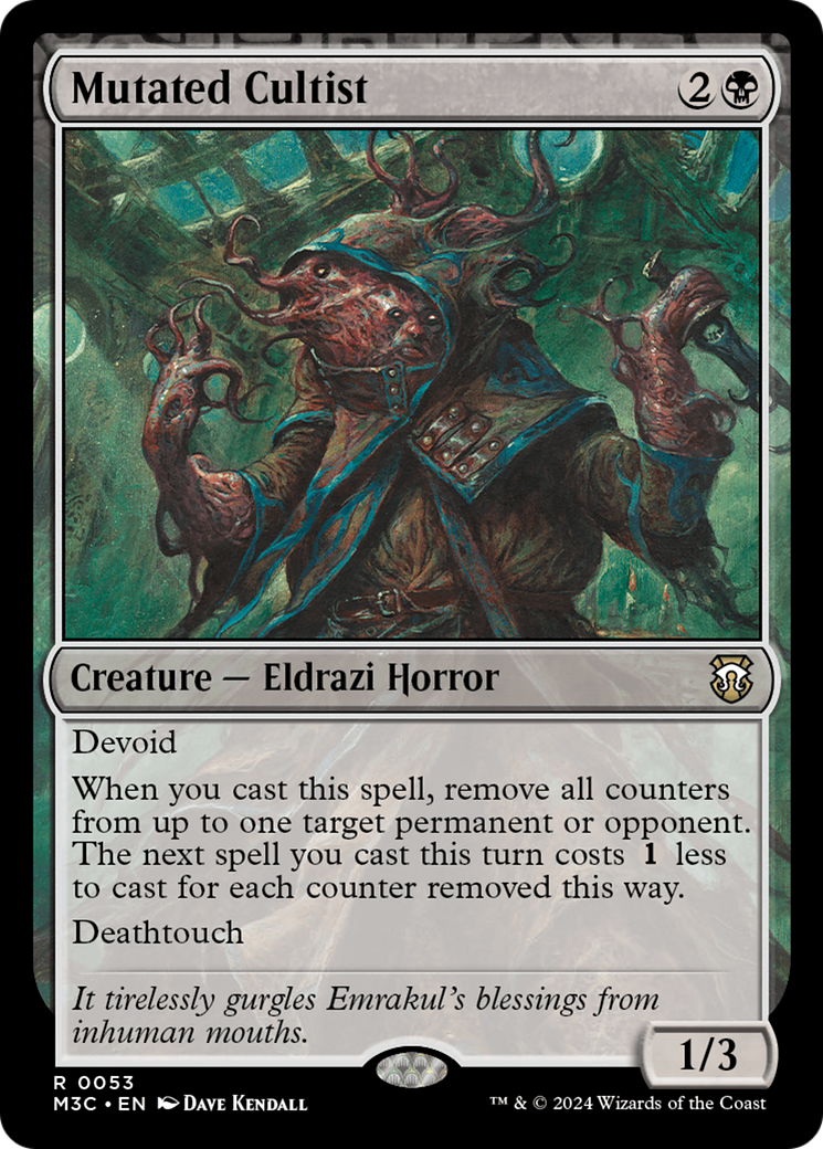 Mutated Cultist [Modern Horizons 3 Commander] | Exor Games New Glasgow