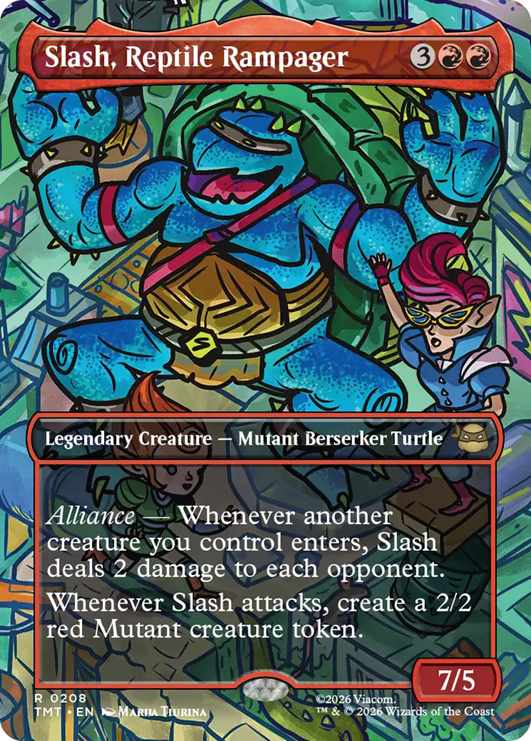 Slash, Reptile Rampager (Borderless) [Teenage Mutant Ninja Turtles] | Exor Games New Glasgow