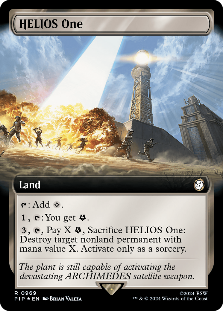 HELIOS One (Extended Art) (Surge Foil) [Fallout] | Exor Games New Glasgow