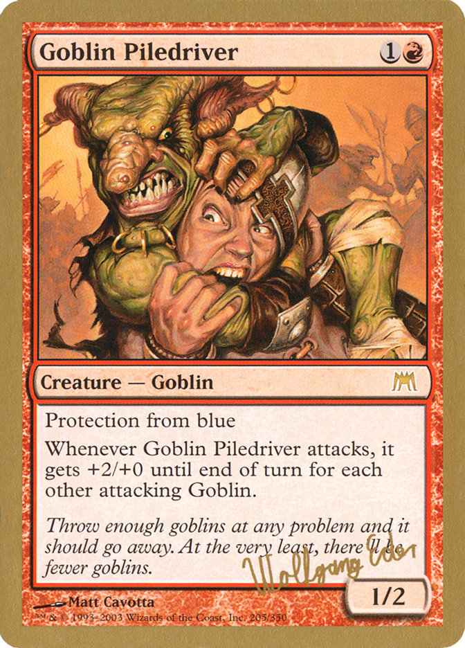 Goblin Piledriver (Wolfgang Eder) [World Championship Decks 2003] | Exor Games New Glasgow