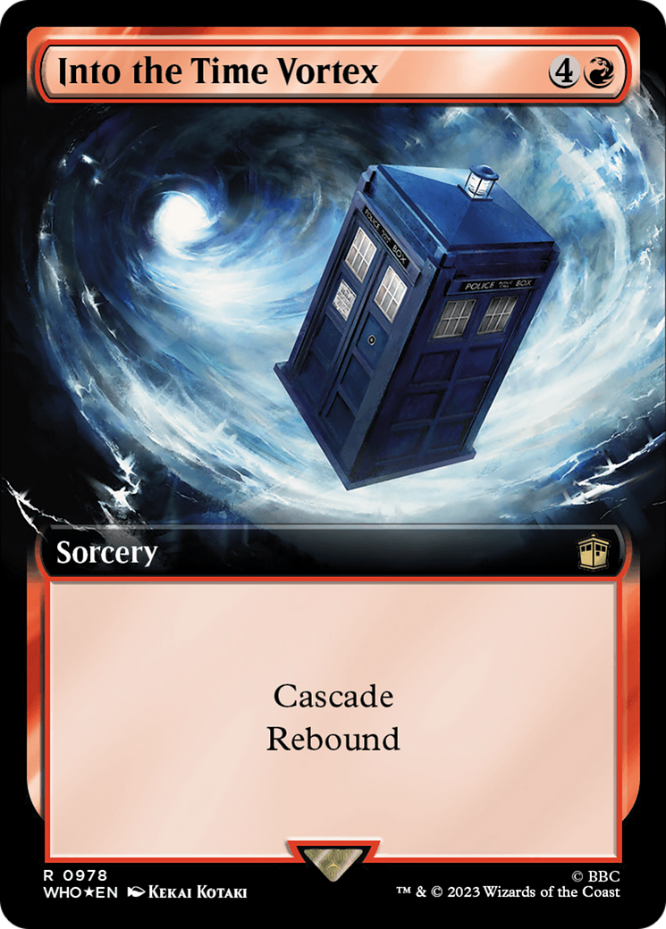 Into the Time Vortex (Extended Art) (Surge Foil) [Doctor Who] | Exor Games New Glasgow