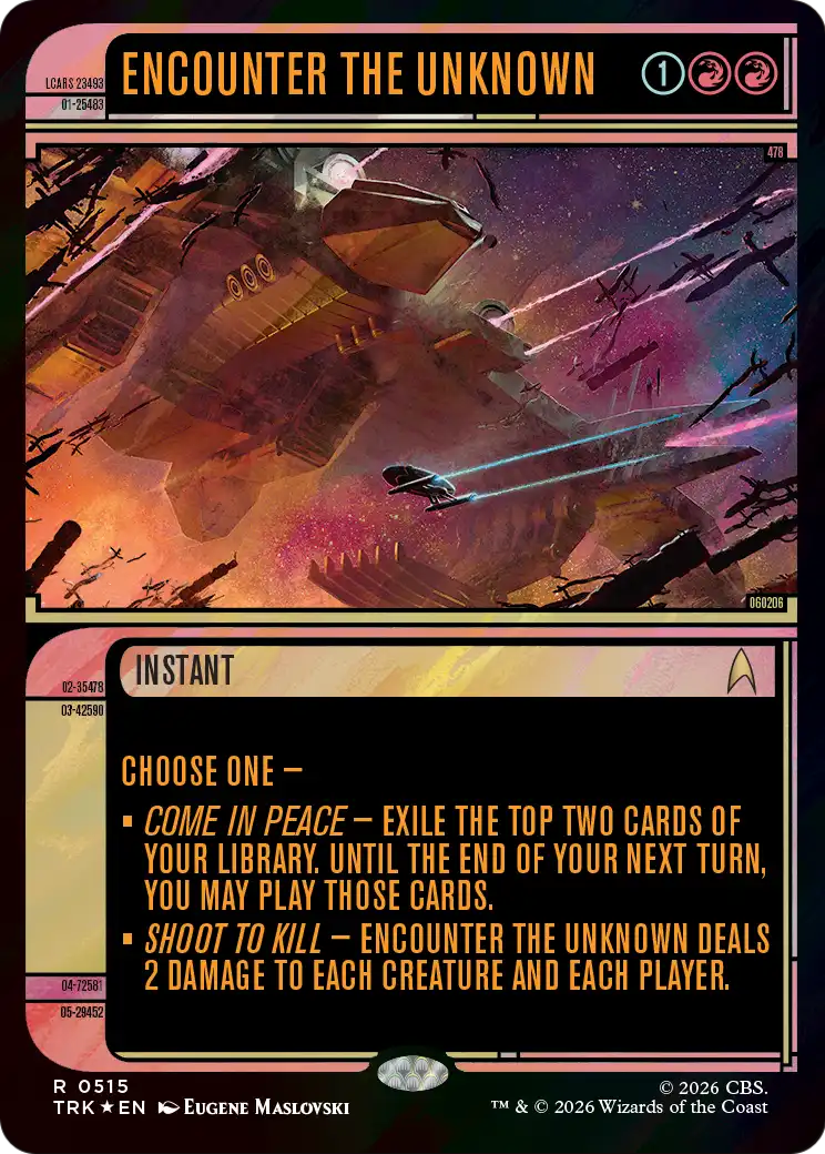 Encounter the Unknown (Showcase) (Surge Foil) [Star Trek] | Exor Games New Glasgow