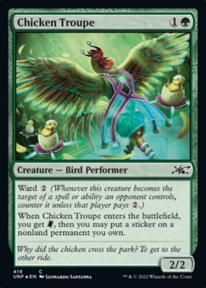 Chicken Troupe (Galaxy Foil) [Unfinity] | Exor Games New Glasgow