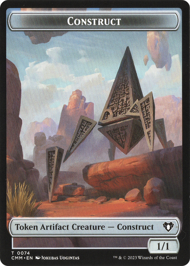 Thopter // Construct (0074) Double-Sided Token [Commander Masters Tokens] | Exor Games New Glasgow