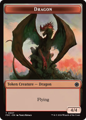 Dragon (0007) // Treasure Double-Sided Token [Foundations Commander Tokens] | Exor Games New Glasgow