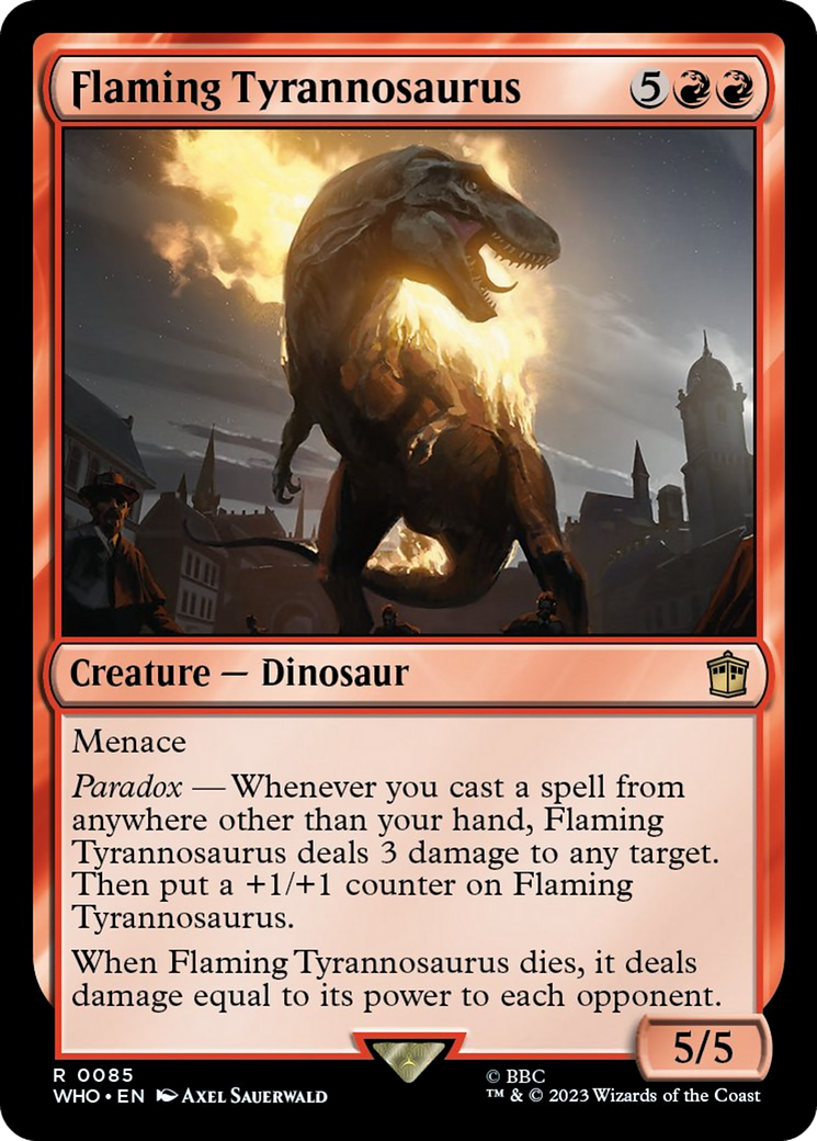 Flaming Tyrannosaurus [Doctor Who] | Exor Games New Glasgow