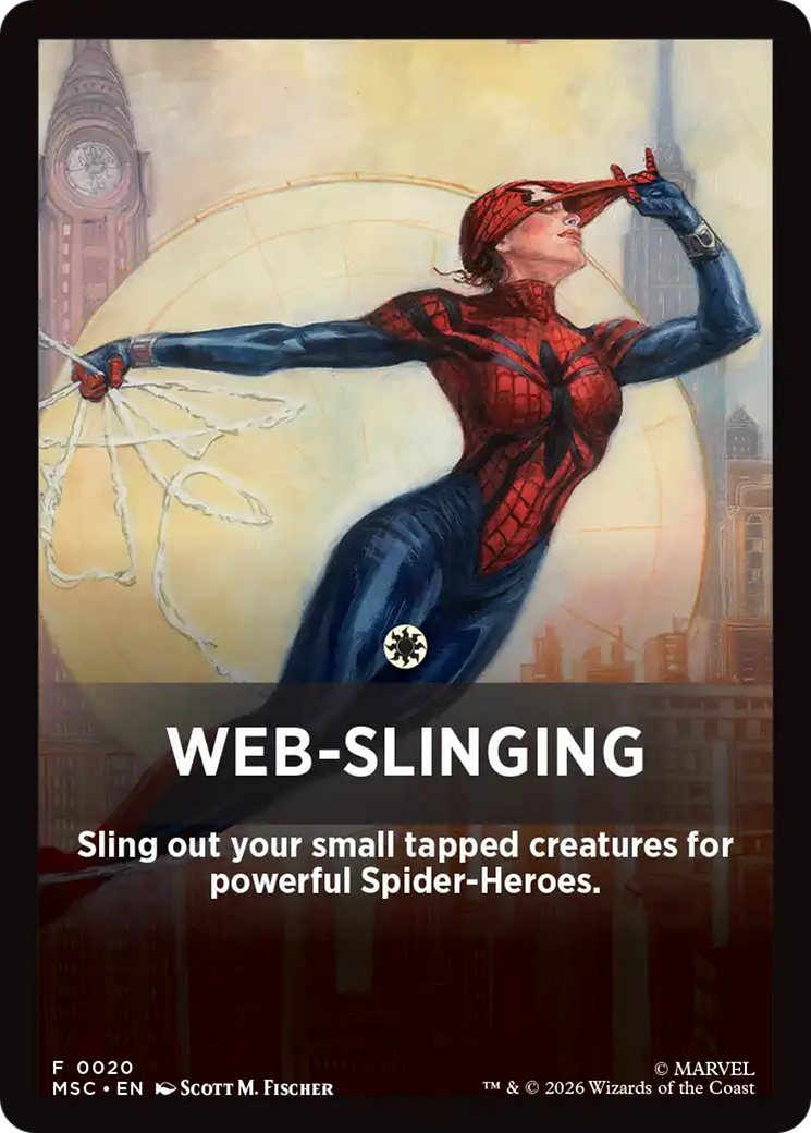 Web-Slinging Theme Card [Marvel Super Heroes Commander] | Exor Games New Glasgow