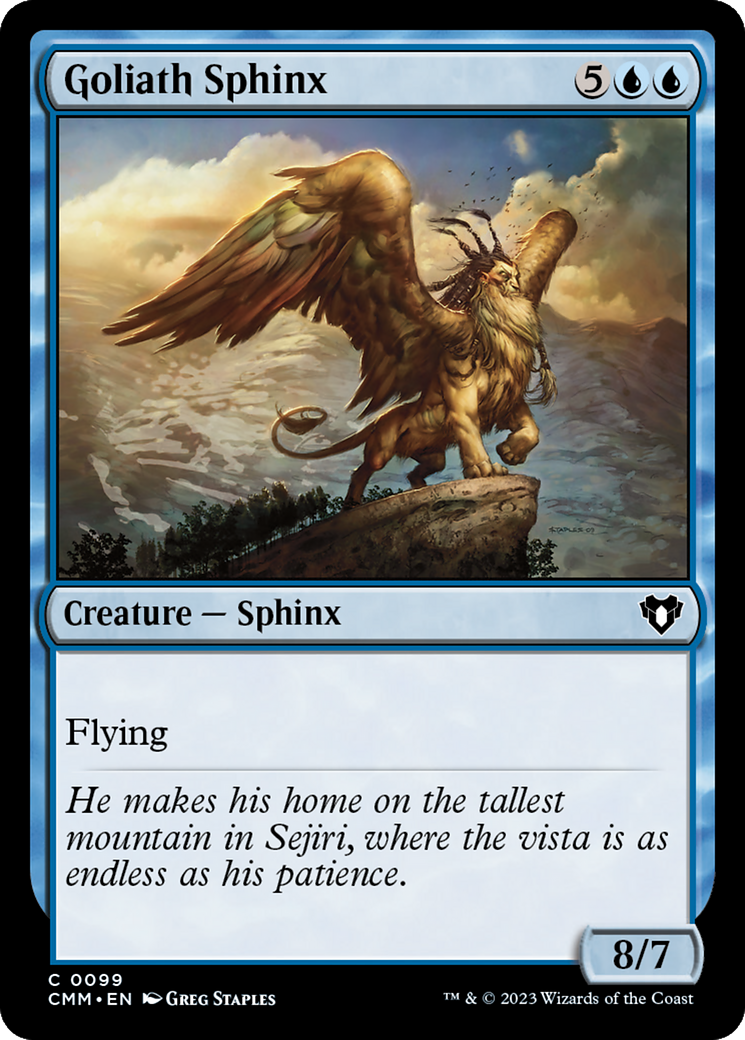 Goliath Sphinx [Commander Masters] | Exor Games New Glasgow