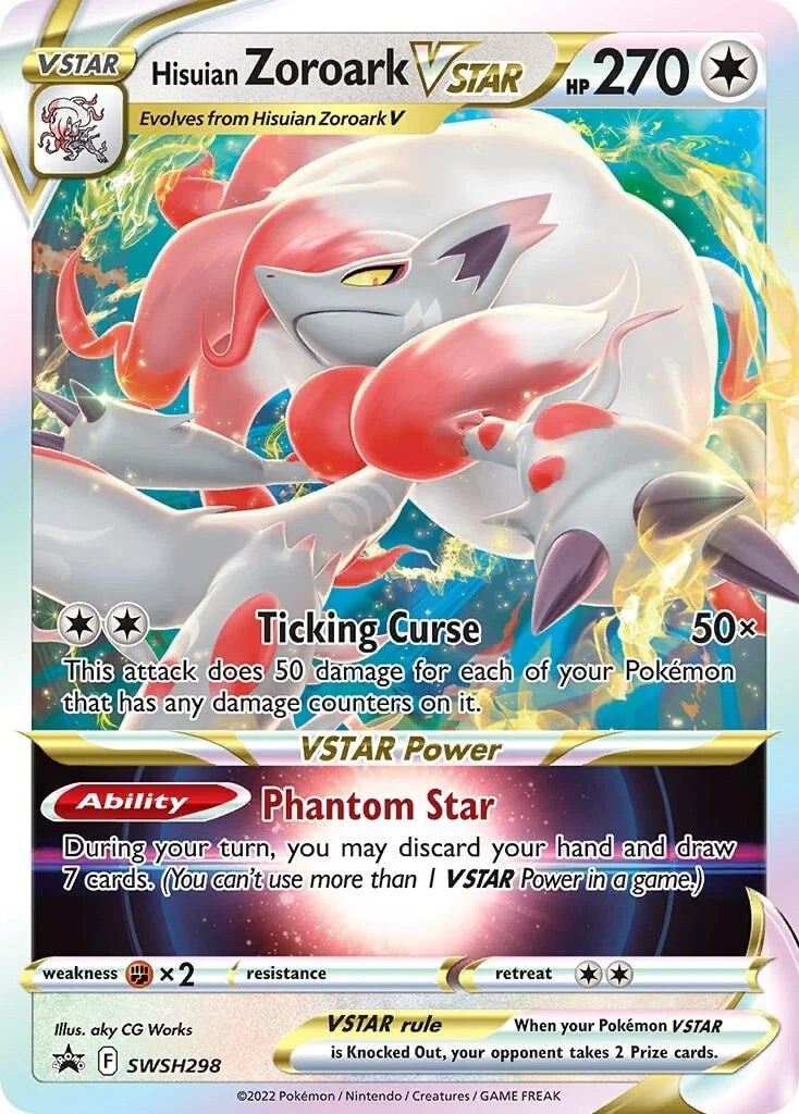 Hisuian Zoroark VSTAR (SWSH298) (Jumbo Card) [Sword & Shield: Lost Origin] | Exor Games New Glasgow