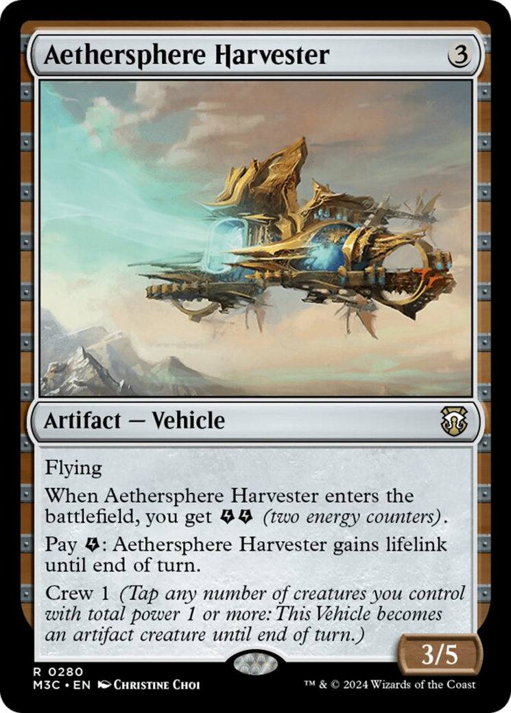 Aethersphere Harvester (Ripple Foil) [Modern Horizons 3 Commander] | Exor Games New Glasgow