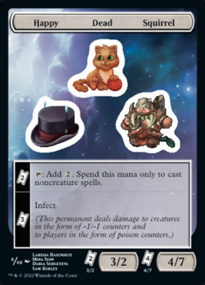 Happy Dead Squirrel [Unfinity Stickers] | Exor Games New Glasgow