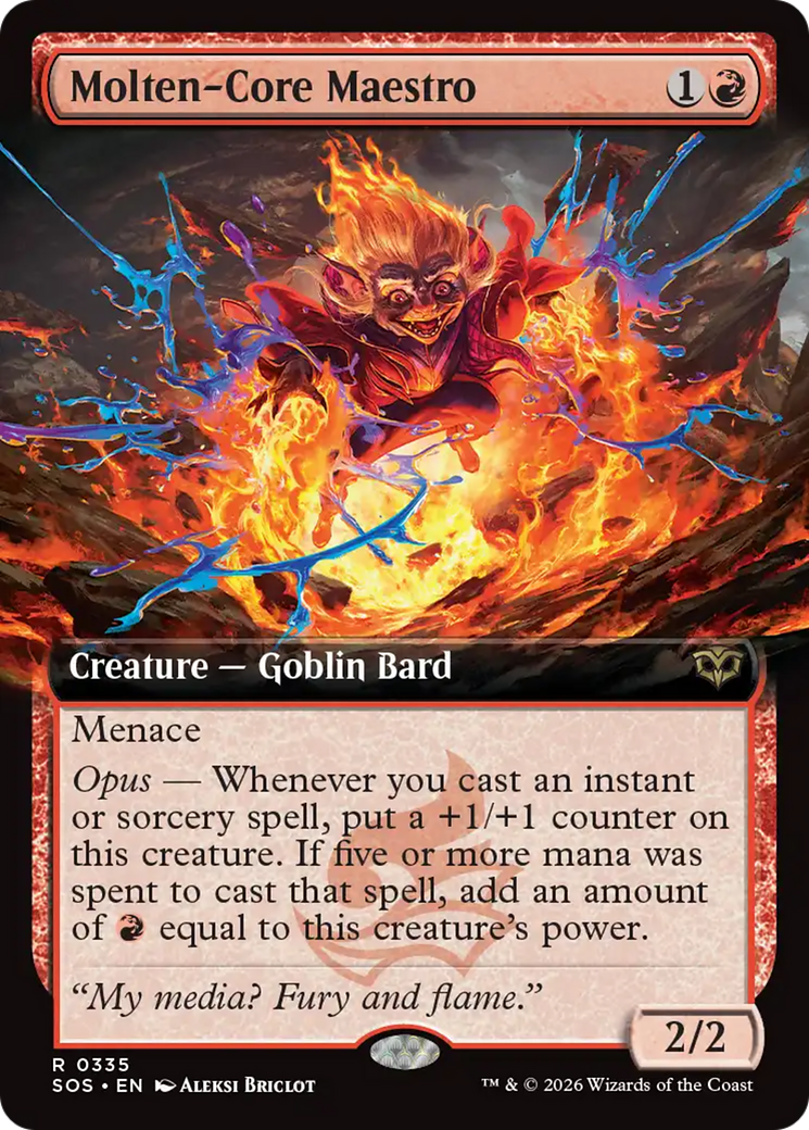 Molten-Core Maestro (Extended Art) [Secrets of Strixhaven] | Exor Games New Glasgow