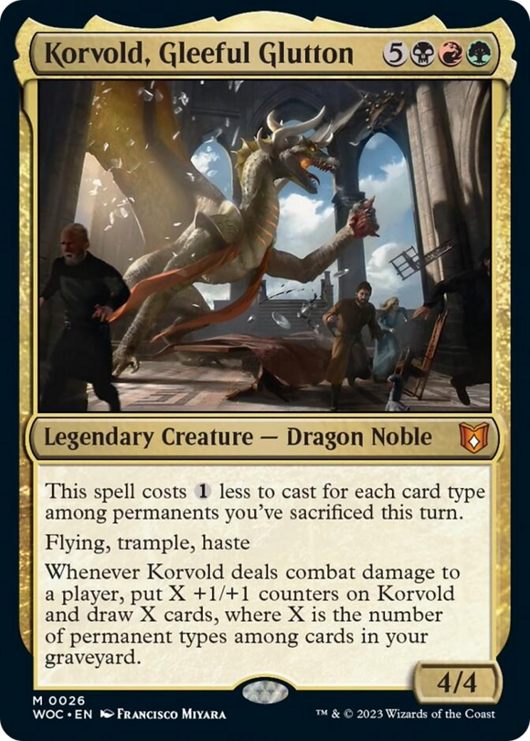 Korvold, Gleeful Glutton [Wilds of Eldraine Commander] | Exor Games New Glasgow