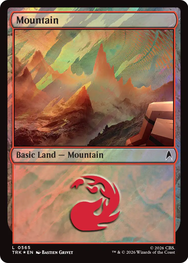 Mountain (0565) (Surge Foil) [Star Trek Commander] | Exor Games New Glasgow