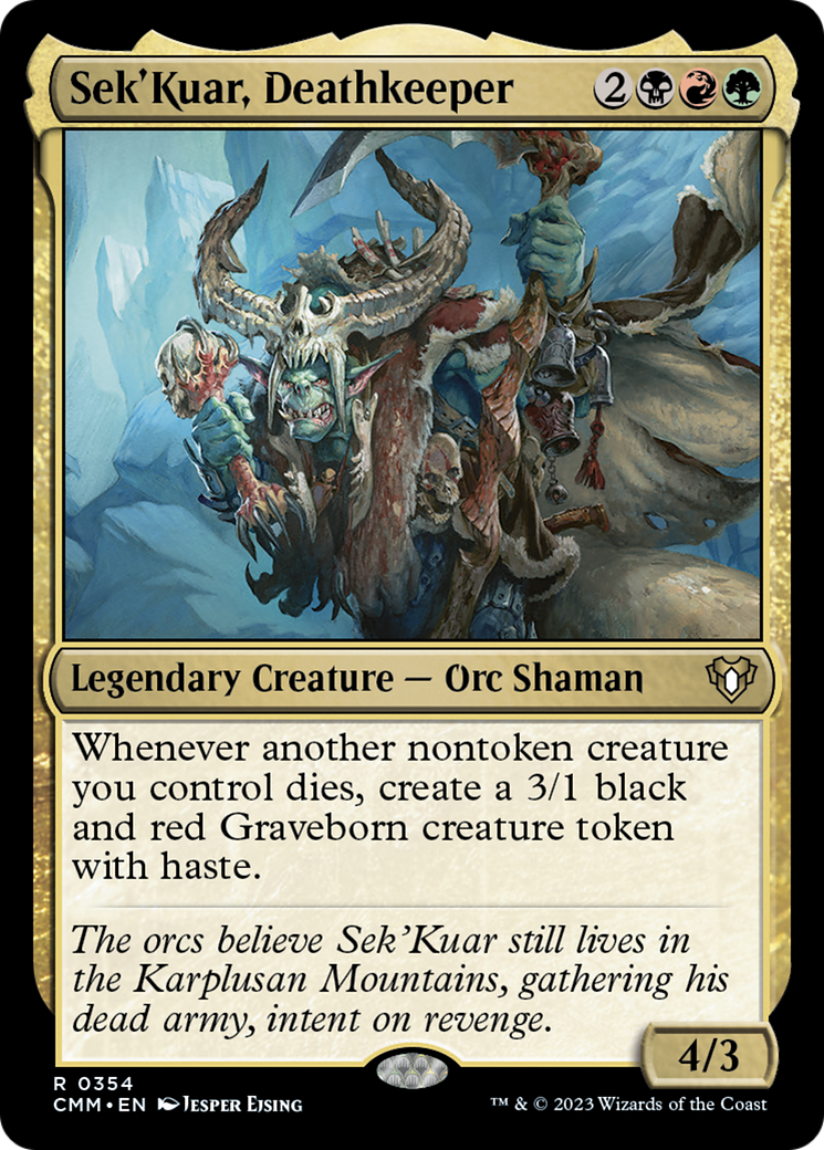 Sek'Kuar, Deathkeeper [Commander Masters] | Exor Games New Glasgow