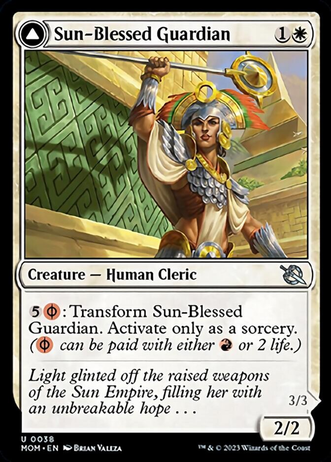 Sun-Blessed Guardian // Furnace-Blessed Conqueror [March of the Machine] | Exor Games New Glasgow