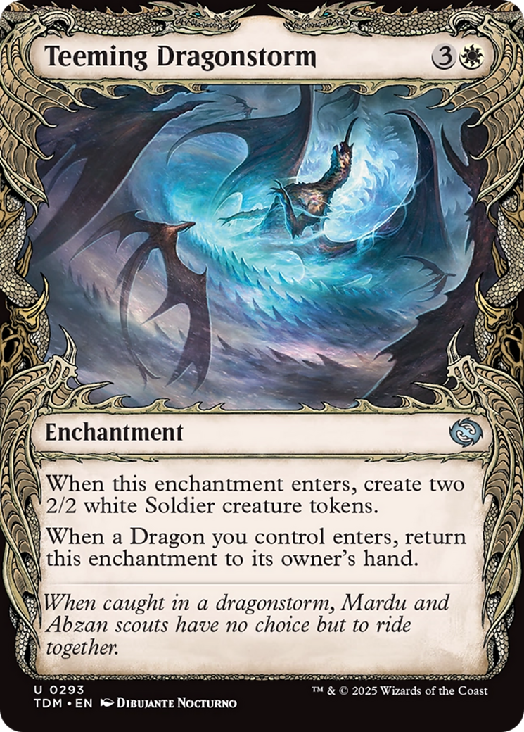 Teeming Dragonstorm (Showcase) [Tarkir: Dragonstorm] | Exor Games New Glasgow