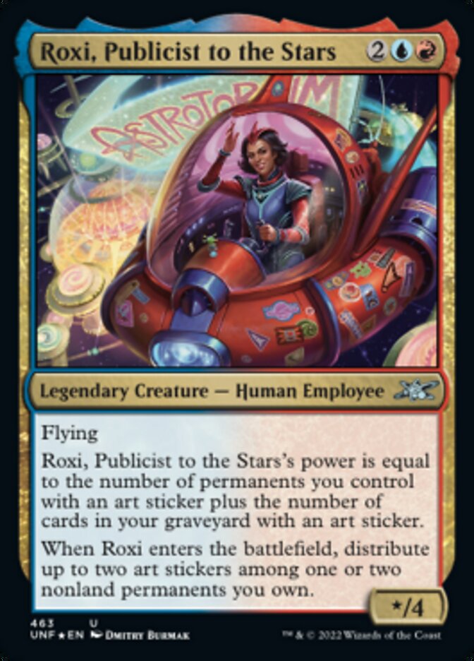 Roxi, Publicist to the Stars (Galaxy Foil) [Unfinity] | Exor Games New Glasgow