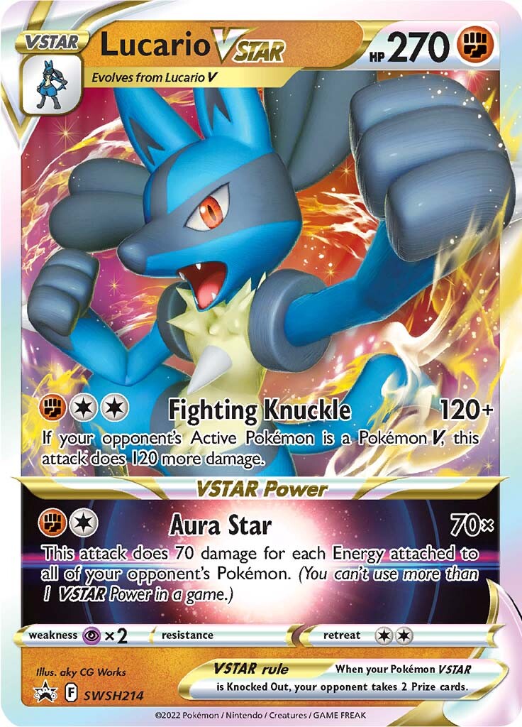 Lucario VSTAR (SWSH214) (Jumbo Card) [Sword & Shield: Black Star Promos] | Exor Games New Glasgow