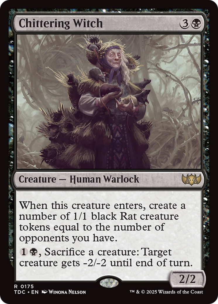 Chittering Witch [Tarkir: Dragonstorm Commander] | Exor Games New Glasgow