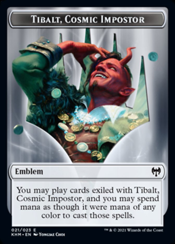 Tibalt, Cosmic Impostor Emblem [Kaldheim Tokens] | Exor Games New Glasgow