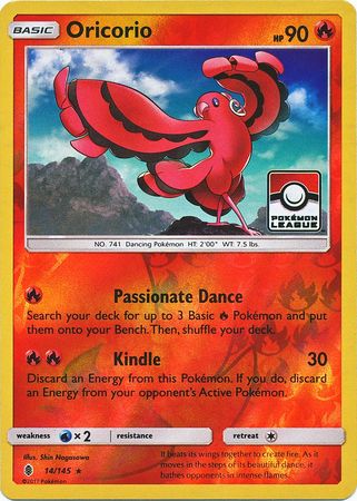 Oricorio (14/145) (League Promo) [Sun & Moon: Guardians Rising] | Exor Games New Glasgow