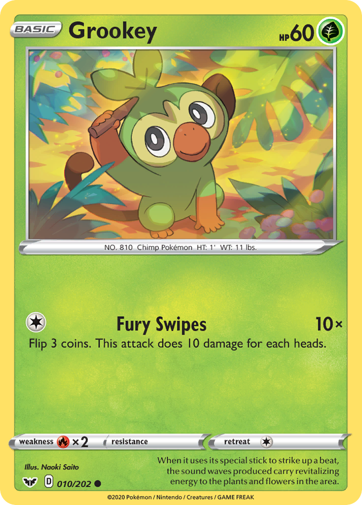 Grookey (010/202) [Sword & Shield: Base Set] | Exor Games New Glasgow