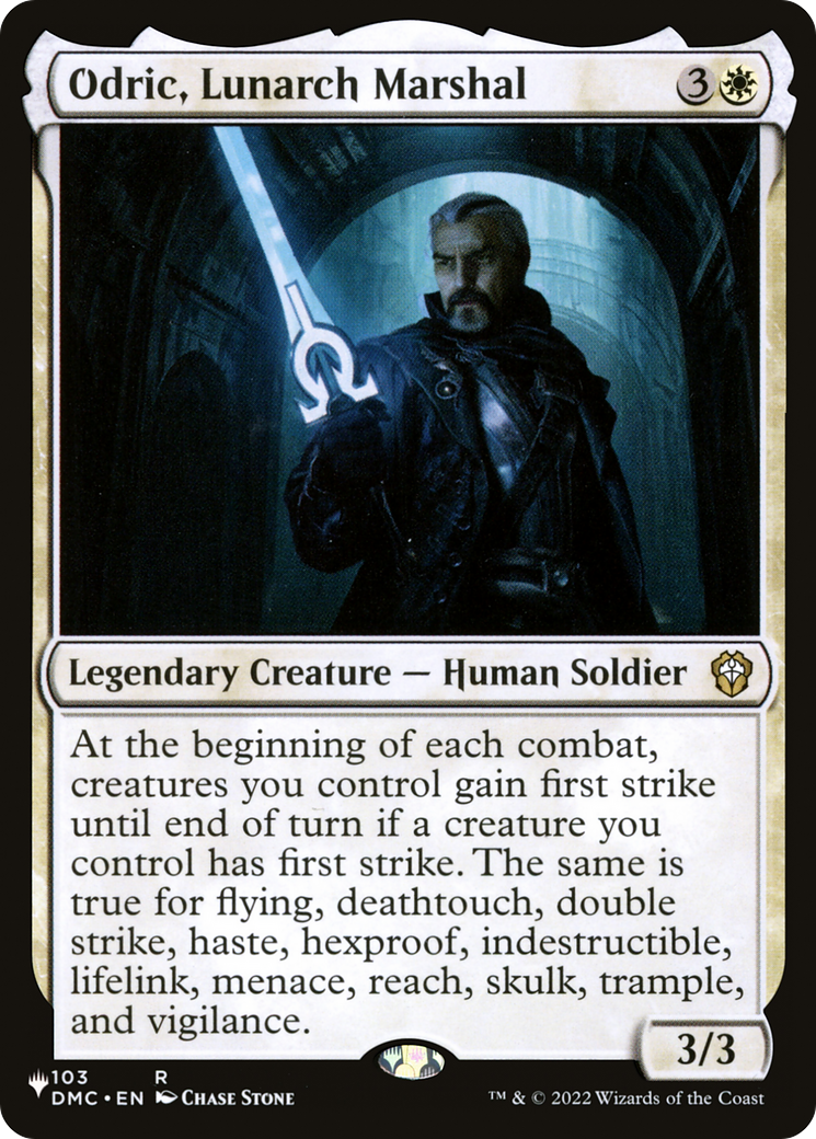 Odric, Lunarch Marshal (DMC) [The List] | Exor Games New Glasgow