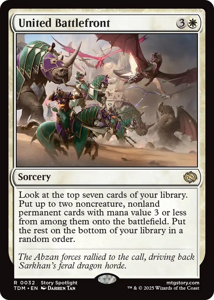 United Battlefront [Tarkir: Dragonstorm] | Exor Games New Glasgow