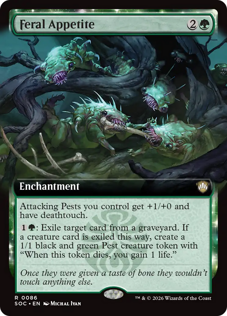 Feral Appetite (Extended Art) [Secrets of Strixhaven Commander] | Exor Games New Glasgow