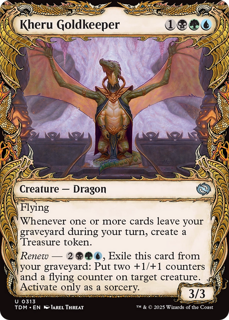 Kheru Goldkeeper (Showcase) [Tarkir: Dragonstorm] | Exor Games New Glasgow