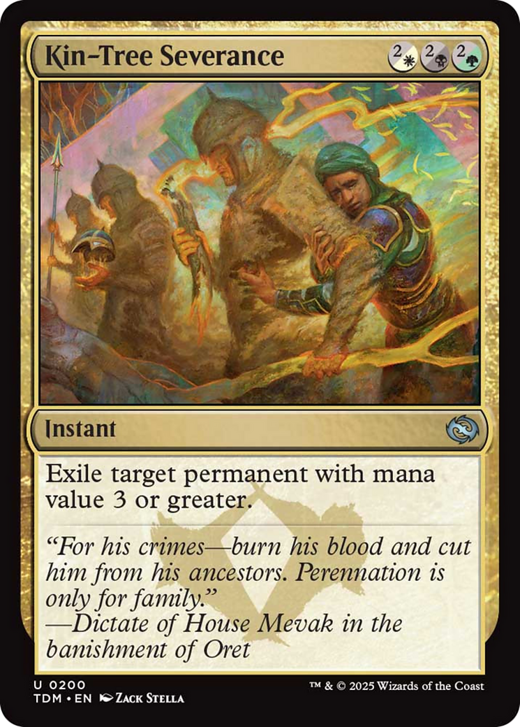 Kin-Tree Severance [Tarkir: Dragonstorm] | Exor Games New Glasgow