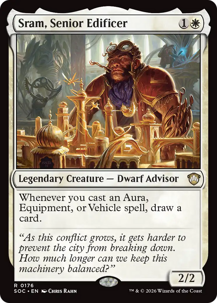 Sram, Senior Edificer [Secrets of Strixhaven Commander] | Exor Games New Glasgow