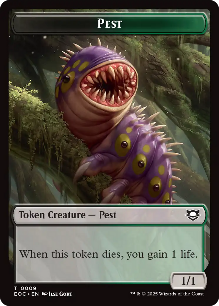 Copy // Pest Double-Sided Token [Edge of Eternities Commander Tokens] | Exor Games New Glasgow