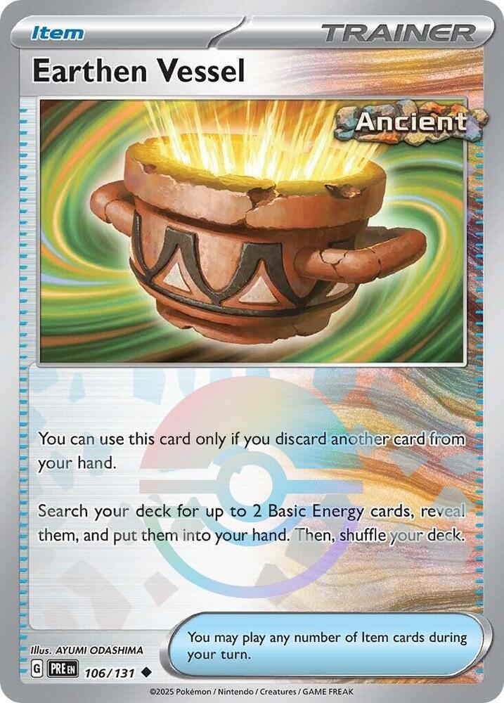 Earthen Vessel (106/131) (Poke Ball Pattern) [Scarlet & Violet: Prismatic Evolutions] | Exor Games New Glasgow