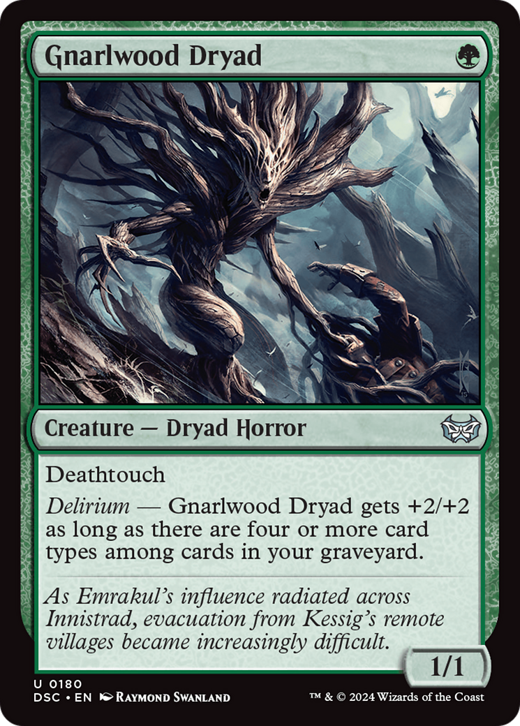 Gnarlwood Dryad [Duskmourn: House of Horror Commander] | Exor Games New Glasgow