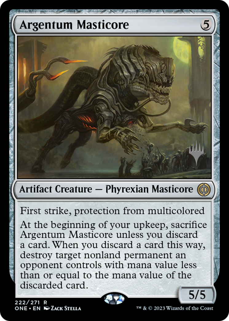Argentum Masticore (Promo Pack) [Phyrexia: All Will Be One Promos] | Exor Games New Glasgow