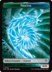 Thopter // Fractal (0004) Double-Sided Token [Secrets of Strixhaven Commander Tokens] | Exor Games New Glasgow