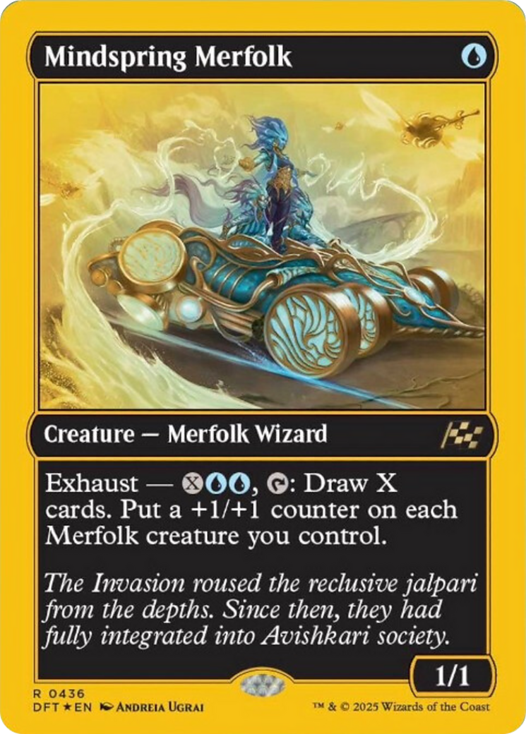 Mindspring Merfolk (First-Place Foil) [Aetherdrift] | Exor Games New Glasgow