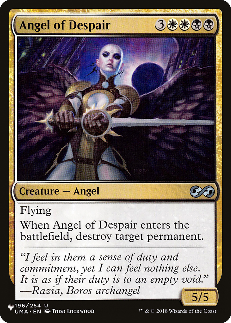 Angel of Despair [The List Reprints] | Exor Games New Glasgow