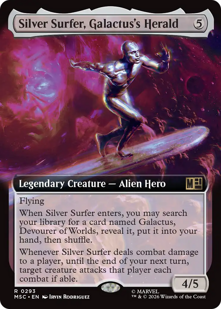 Silver Surfer, Galactus's Herald (Extended Art) [Marvel Super Heroes Commander] | Exor Games New Glasgow