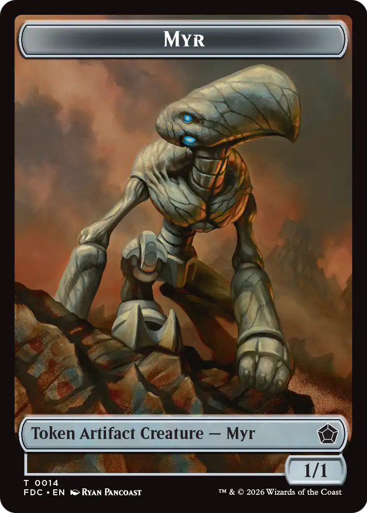 Thopter // Myr Double-Sided Token [Foundations Commander Tokens] | Exor Games New Glasgow