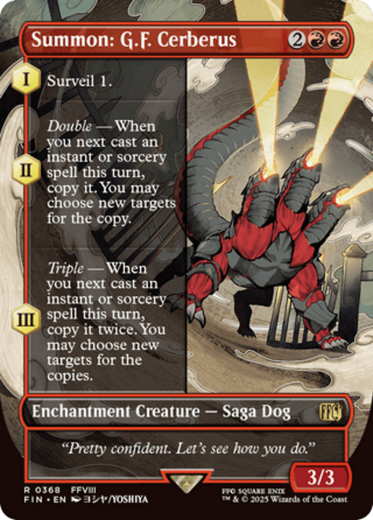 Summon: G.F. Cerberus (Borderless) [FINAL FANTASY] | Exor Games New Glasgow